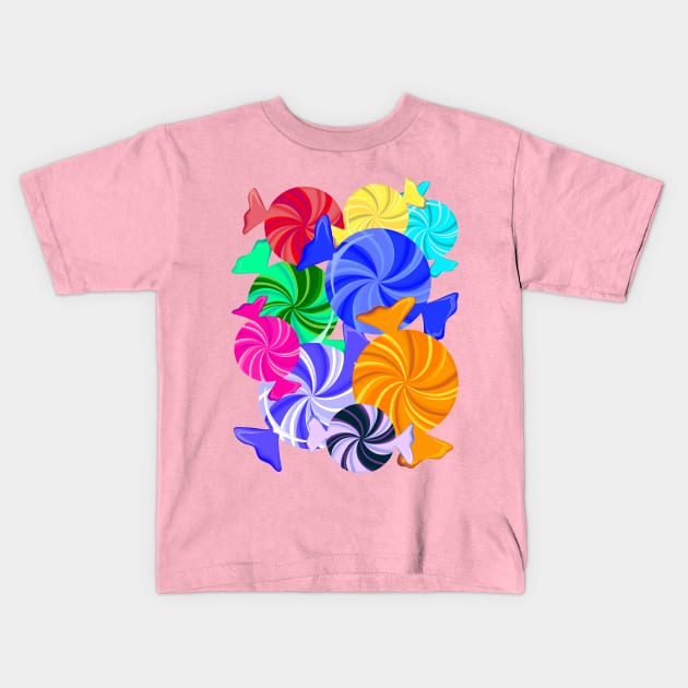 Candies Kids T-Shirt by Miruna Mares